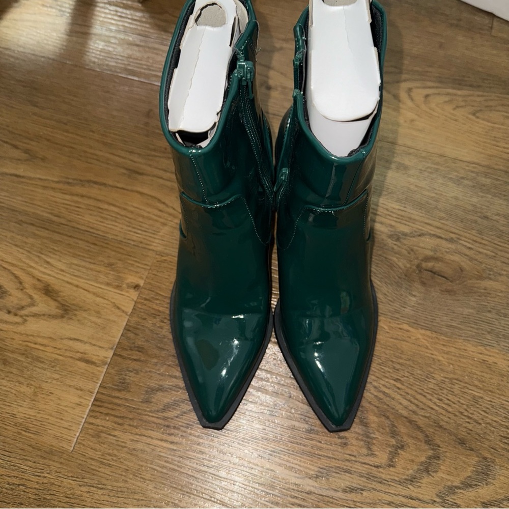BP Lorraine Pointed Toe Bootie Green Botanical - Picture 3 of 8